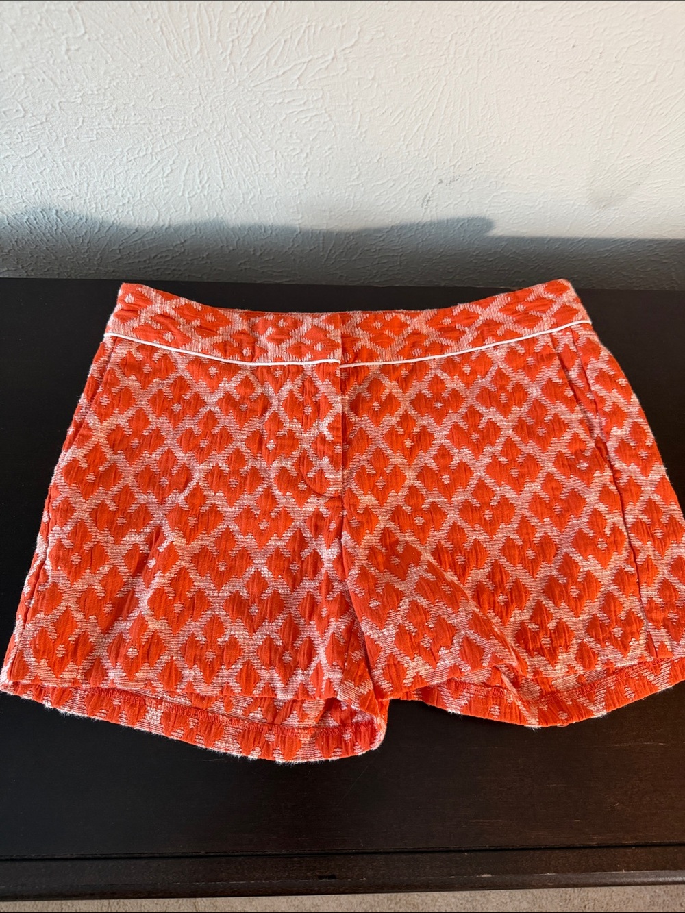 Joe Fresh Women's Orange Patterned Casual Shorts